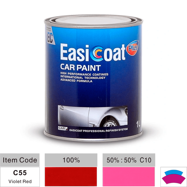 Компонент базовой эмали EasiCoat C55 Violet Red (Фиолетово-красный) 1л